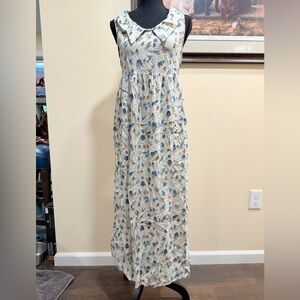 Sostanza Vintage Floral Sleeveless Maxi Dress